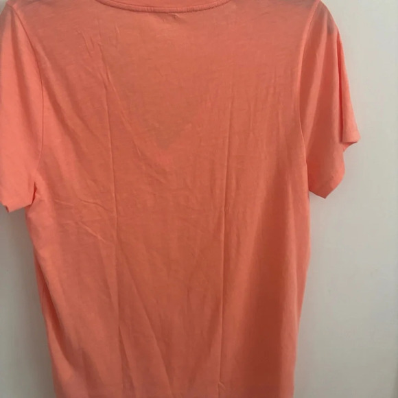 NWOT J. CREW V-Neck Tee Vintage Slub Cotton Pale Guava Short Sleeve T-Shirt - Picture 6 of 8